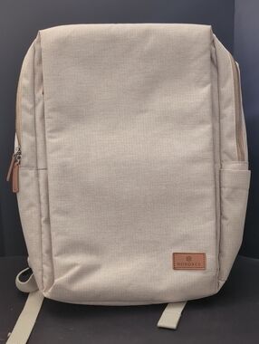 Nordace Siena Beige Waterproof Smart Backpack.